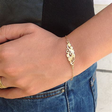 gold bracelt - gold bracelet for girlfriend.